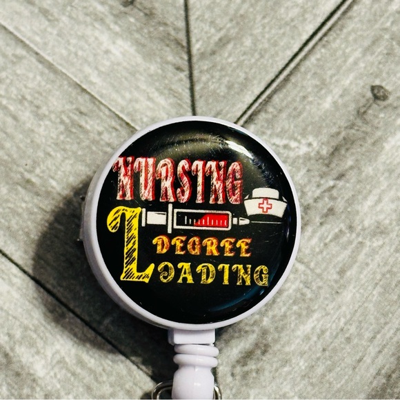 Nursing Degree Loading Badge Reel- NEW - Picture 2 of 2
